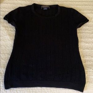 Brooks Brothers Black Sweater Top